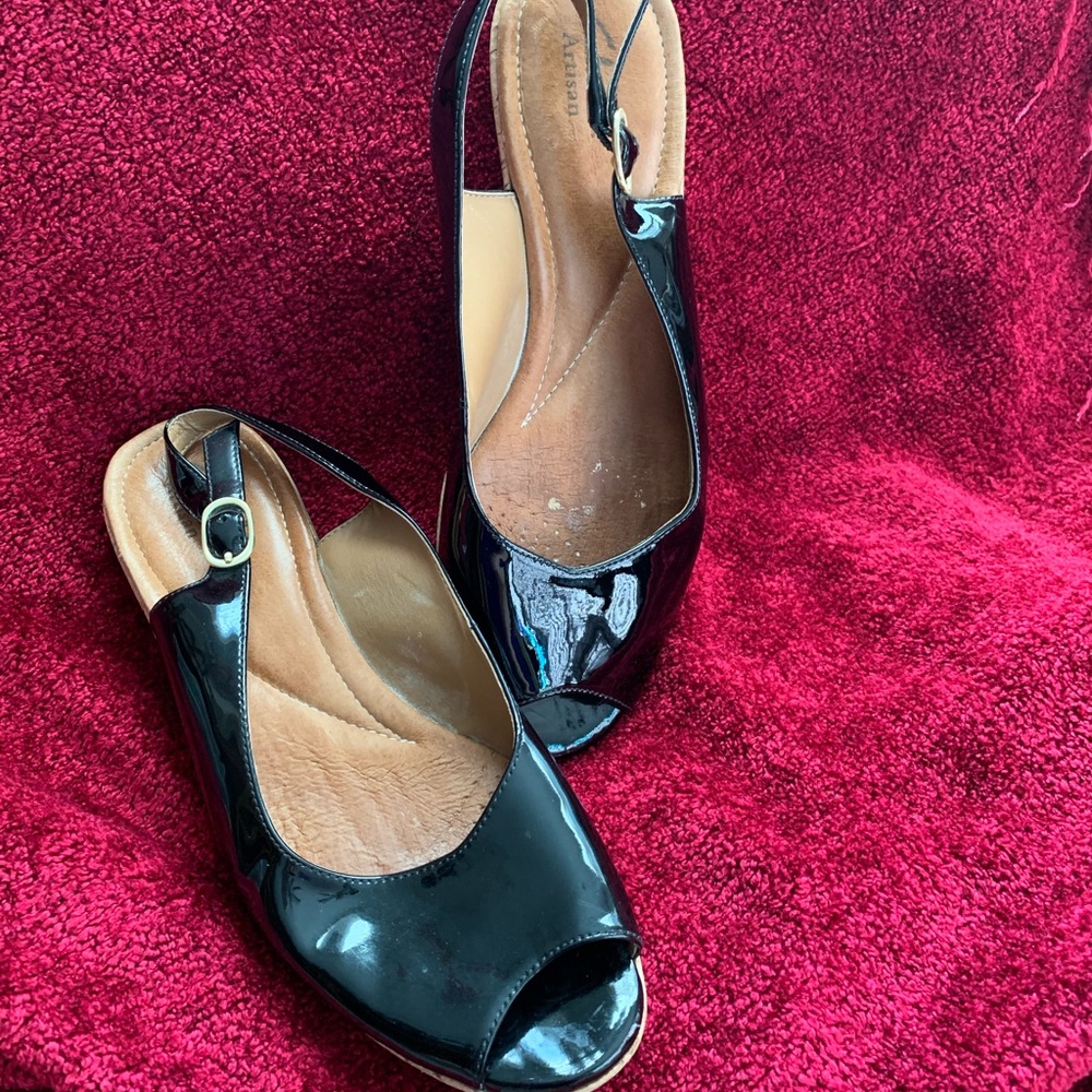 Clark’s Artisan Black Wedge